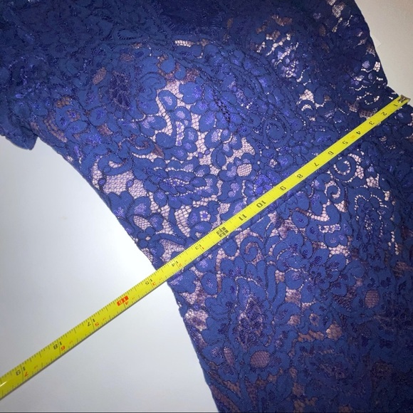 JS Collection Navy Lace Midi Dress 4 - Picture 9 of 15